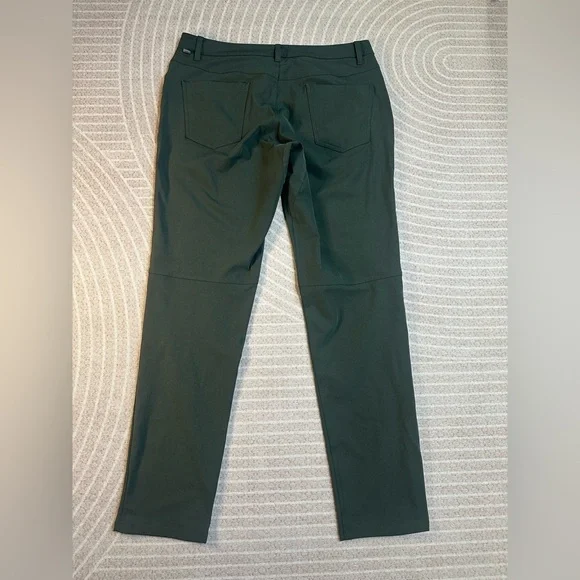 Lululemon ABC Pant Size 34x33 Green Classic-Fit Warpstreme Casual Preppy Stretch - Picture 3 of 9